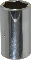 Proto - 5/8", 1/2" Drive, Standard Hand Socket - 6 Points, 1-1/2" OAL, Chrome Finish - Americas Industrial Supply