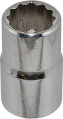 Proto - 9/16", 1/2" Drive, Standard Hand Socket - 12 Points, 1-1/2" OAL, Chrome Finish - Americas Industrial Supply