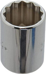 Proto - 13/16", 1/2" Drive, Standard Hand Socket - 12 Points, 1-1/2" OAL, Chrome Finish - Americas Industrial Supply