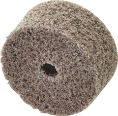 3M - 1" Diam, 1/2" Face Width, 3/16" Center Hole, Medium Grade, Aluminum Oxide Deburring Wheel - Unitized, Hard Density 7 Grade, 35,100 RPM - Americas Industrial Supply