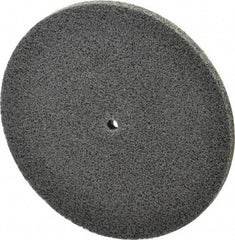 3M - 5" Diam, 1/4" Face Width, 1/4" Center Hole, Fine Grade, Silicon Carbide Deburring Wheel - Unitized, Soft Density 3 Grade, 6,000 RPM - Americas Industrial Supply