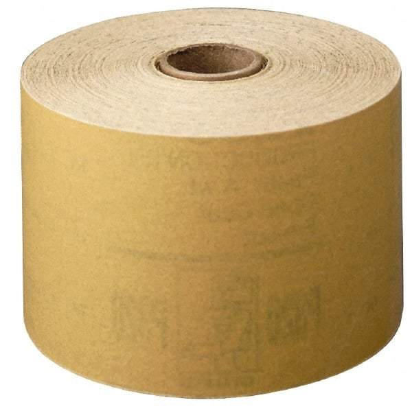 3M - 6" Diam, 400 Grit Aluminum Oxide Adhesive PSA Disc - Extra Fine Grade, Gold, A Weighted Backing, Flexible, Use with Random Orbital Sanders - Americas Industrial Supply