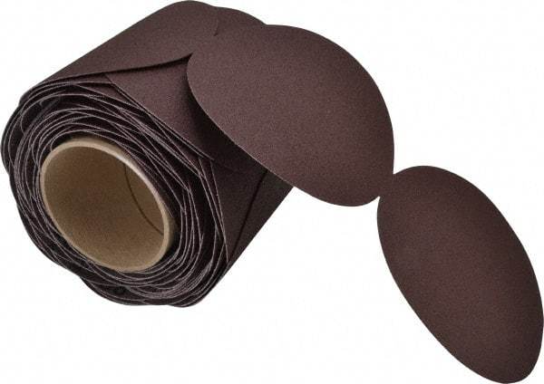 3M - 5" Diam, 80 Grit Aluminum Oxide Adhesive PSA Disc - Medium Grade, X Weighted Cloth Backing, For Bench Top Motors, Random Orbital Sanders - Americas Industrial Supply