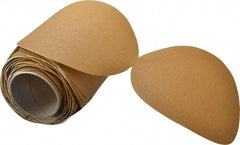 3M - 8" Diam, 80 Grit Aluminum Oxide Adhesive PSA Disc - Medium Grade, Gold, F Weighted Backing, Flexible, Use with Random Orbital Sanders - Americas Industrial Supply