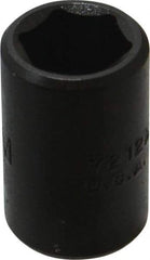 Proto - 3/8" Drive 12mm Standard Impact Socket - 6 Points, 1-1/32" OAL - Americas Industrial Supply