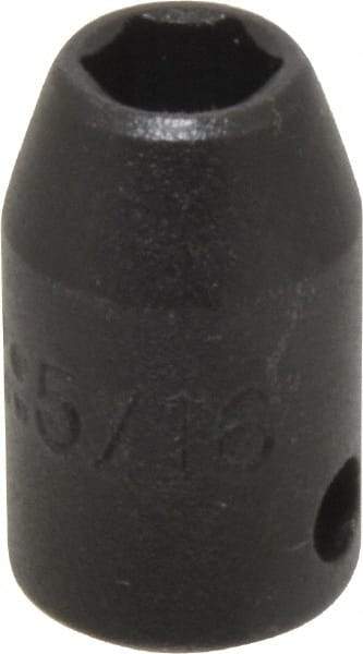 Proto - 3/8" Drive 5/16" Standard Impact Socket - 6 Points, 1-3/32" OAL - Americas Industrial Supply