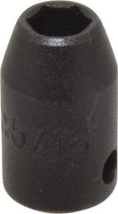 Proto - 3/8" Drive 5/16" Standard Impact Socket - 6 Points, 1-3/32" OAL - Americas Industrial Supply