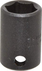 Proto - 3/8" Drive 1/2" Standard Impact Socket - 6 Points, 1-3/32" OAL - Americas Industrial Supply
