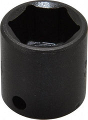 Proto - 3/8" Drive 3/4" Standard Impact Socket - 6 Points, 1-3/32" OAL - Americas Industrial Supply