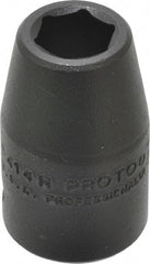 Proto - 1/2" Drive 7/16" Standard Impact Socket - 6 Points, 1-1/2" OAL - Americas Industrial Supply