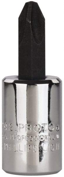 Proto - Screwdriver & Drag Link Sockets Type: Phillips Screwdriver Socket Drive Size (Inch): 3/8 - Americas Industrial Supply
