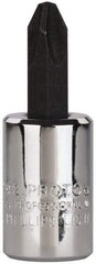 Proto - Screwdriver & Drag Link Sockets Type: Phillips Screwdriver Socket Drive Size (Inch): 3/8 - Americas Industrial Supply