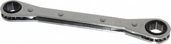 Proto - 3/8" x 7/16" 6 Point Ratcheting Box Wrench - Double End, 5-1/2" OAL, Steel - Americas Industrial Supply