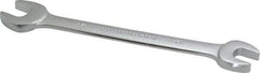 Proto - 9/16" x 5/8" Standard Open End Wrench - 7-5/8" OAL, Double End, Satin Finish, 15° Head Angle - Americas Industrial Supply