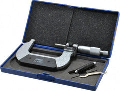 Fowler - 2 to 3" Range, 0.0001" Graduation, Mechanical Outside Micrometer - Ratchet Stop Thimble, Accurate to 0.00016", Digital Counter - Americas Industrial Supply