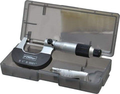 Fowler - 0 to 1" Range, 0.0001" Graduation, Mechanical Outside Micrometer - Ratchet-Friction Thimble, Accurate to 0.0001" - Americas Industrial Supply