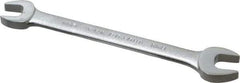 Proto - 12mm x 13mm Standard Open End Wrench - 6-3/8" OAL, Double End, Satin Finish, 15° Head Angle - Americas Industrial Supply