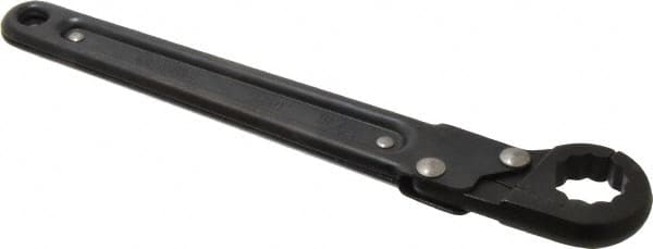 Proto - 13/16", Black Finish, Ratcheting Flare Nut Wrench - 12 Points, 9-3/8" OAL, Steel, Single End Head - Americas Industrial Supply