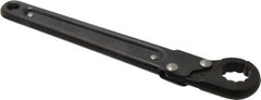 Proto - 13/16", Black Finish, Ratcheting Flare Nut Wrench - 12 Points, 9-3/8" OAL, Steel, Single End Head - Americas Industrial Supply