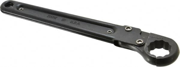 Proto - 15/16", Black Finish, Ratcheting Flare Nut Wrench - 12 Points, 9-3/8" OAL, Steel, Single End Head - Americas Industrial Supply