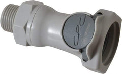 CPC Colder Products - 3/8" Outside Diam, 3/8 NPT, Polypropylene Push-to-Connect Tube Female Connector - 60 Max psi, Gray - Americas Industrial Supply