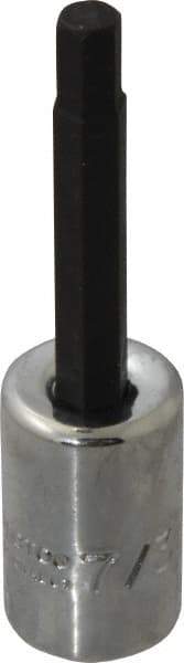Proto - 3/8" Drive, 7/32" Hex Bit Socket - 2-23/32" OAL, 1-5/8" Bit Length - Americas Industrial Supply