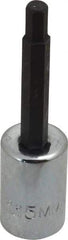 Proto - 3/8" Drive, 5mm Hex Bit Socket - 2-5/8" OAL, 1-5/8" Bit Length - Americas Industrial Supply