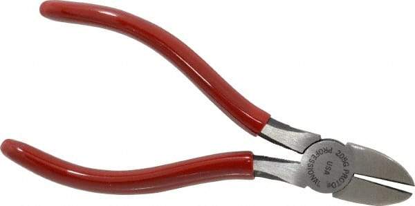 Proto - 5-1/16" OAL, Diagonal Cutter - 3/4" Jaw Length x 19/32" Jaw Width, Oval Head, Plastisol Handle - Americas Industrial Supply
