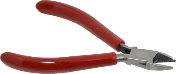 Proto - 4-5/8" OAL, Diagonal Cutter - 13/32" Jaw Length x 7/16" Jaw Width, Oval Head, Plastisol Handle - Americas Industrial Supply