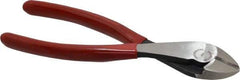 Proto - 7-5/16" OAL, Diagonal Cutter - 23/32" Jaw Length x 7/8" Jaw Width, Round Head, Plastisol Handle - Americas Industrial Supply