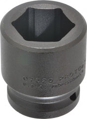 Proto - 3/4" Drive 1-1/4" Standard Impact Socket - 6 Points, 2-3/16" OAL - Americas Industrial Supply