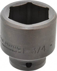 Proto - 3/4" Drive 1-3/4" Standard Impact Socket - 6 Points, 2-5/8" OAL - Americas Industrial Supply