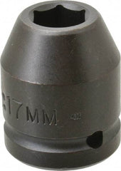 Proto - 3/4" Drive 17mm Standard Impact Socket - 6 Points, 1-59/64" OAL - Americas Industrial Supply