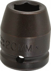 Proto - 3/4" Drive 20mm Standard Impact Socket - 6 Points, 1-59/64" OAL - Americas Industrial Supply
