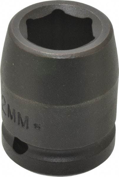 Proto - 3/4" Drive 22mm Standard Impact Socket - 6 Points, 2" OAL - Americas Industrial Supply