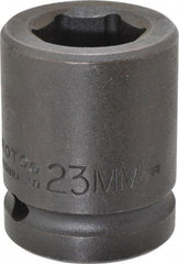 Proto - 3/4" Drive 23mm Standard Impact Socket - 6 Points, 2" OAL - Americas Industrial Supply