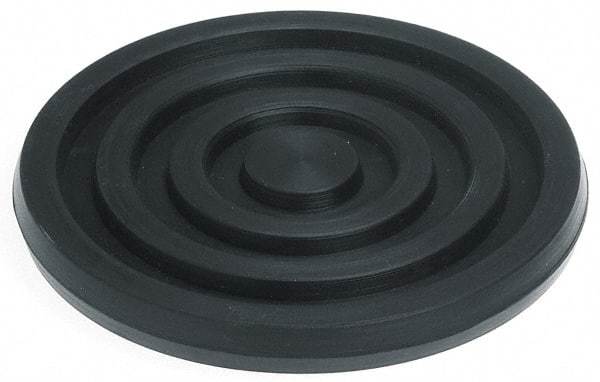 Mason Ind. - 3/8" Thick, 6" Diam, Nitrile, Machinery Leveling Pad & Mat - 1,000 Lb Max Load, Black - Americas Industrial Supply