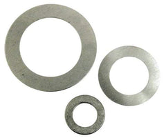 Made in USA - 0.005" Thick, 5/8" Inside x 1" OD, Round Shim - 9/16" Screw, Uncoated Commercial Aluminum - Americas Industrial Supply