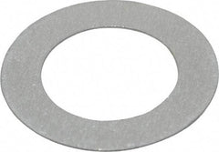 Made in USA - 0.016" Thick, 5/8" Inside x 1" OD, Round Shim - 9/16" Screw, Uncoated Commercial Aluminum - Americas Industrial Supply