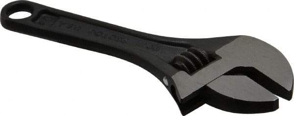 Proto - 1/2" Jaw Capacity, 4" Standard Adjustable Wrench - Steel, Black Finish - Americas Industrial Supply