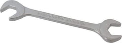 Proto - 13/16" Standard Open End Wrench - 7-1/2" OAL, Double End, Chrome Finish, 15° & 60° Head Angle - Americas Industrial Supply