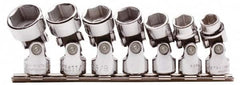 Proto - 7 Piece 3/8" Drive Standard Socket Set - 6 Points, 3/8 to 3/4", Inch Measurement Standard - Americas Industrial Supply