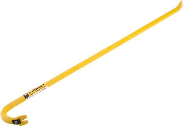 Stanley - 36" OAL Wrecking Bar - 3/4" Wide - Americas Industrial Supply