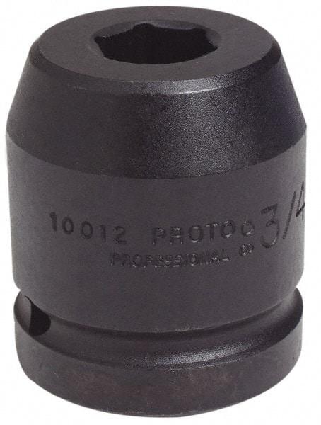 Proto - 1" Drive 4-1/8" Standard Impact Socket - 6 Points, 5-1/2" OAL - Americas Industrial Supply