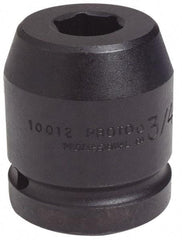 Proto - 1" Drive 4-1/8" Standard Impact Socket - 6 Points, 5-1/2" OAL - Americas Industrial Supply