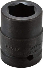 Proto - 1" Drive 1-3/16" Standard Impact Socket - 6 Points, 2-5/8" OAL - Americas Industrial Supply