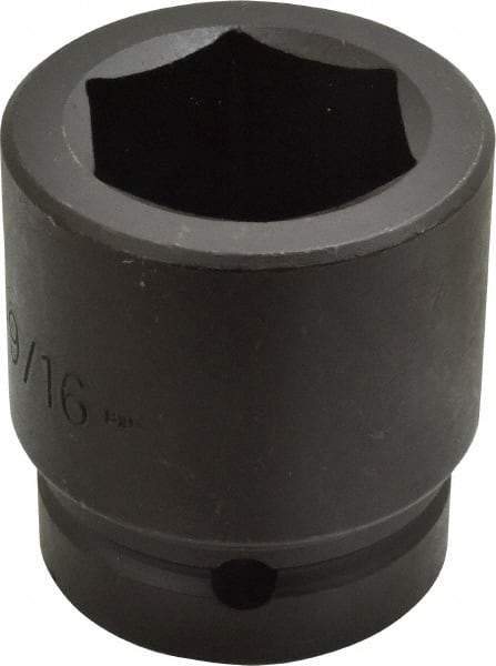 Proto - 1" Drive 1-9/16" Standard Impact Socket - 6 Points, 2-5/8" OAL - Americas Industrial Supply