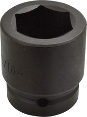 Proto - 1" Drive 1-9/16" Standard Impact Socket - 6 Points, 2-5/8" OAL - Americas Industrial Supply