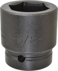 Proto - 1" Drive 1-5/8" Standard Impact Socket - 6 Points, 2-5/8" OAL - Americas Industrial Supply