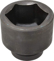 Proto - 1" Drive 2-1/2" Standard Impact Socket - 6 Points, 3-1/2" OAL - Americas Industrial Supply